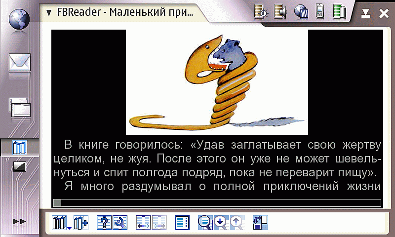 FBReader for Nokia 770